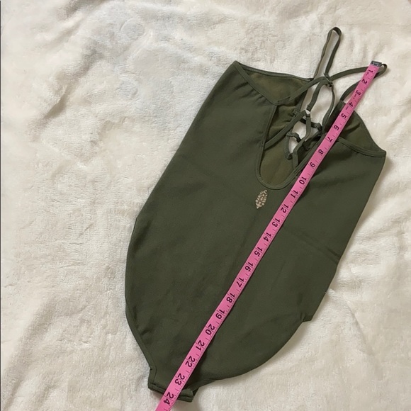 NWOT green free people one piece size m/l - Picture 5 of 8